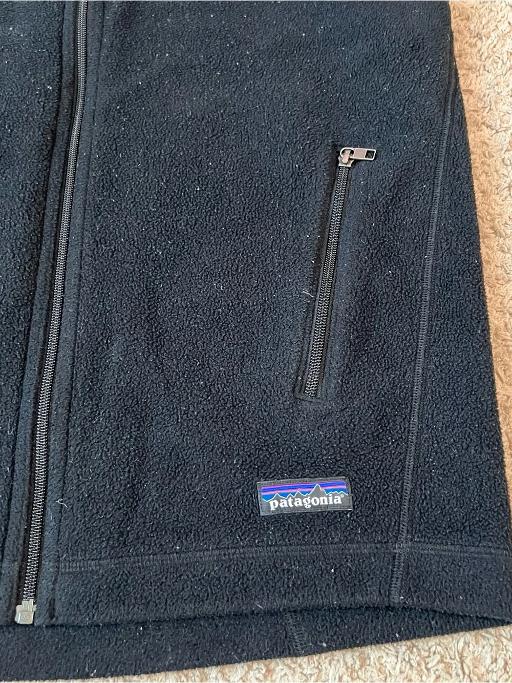 Patagonia Black Synchilla Fleece Vest